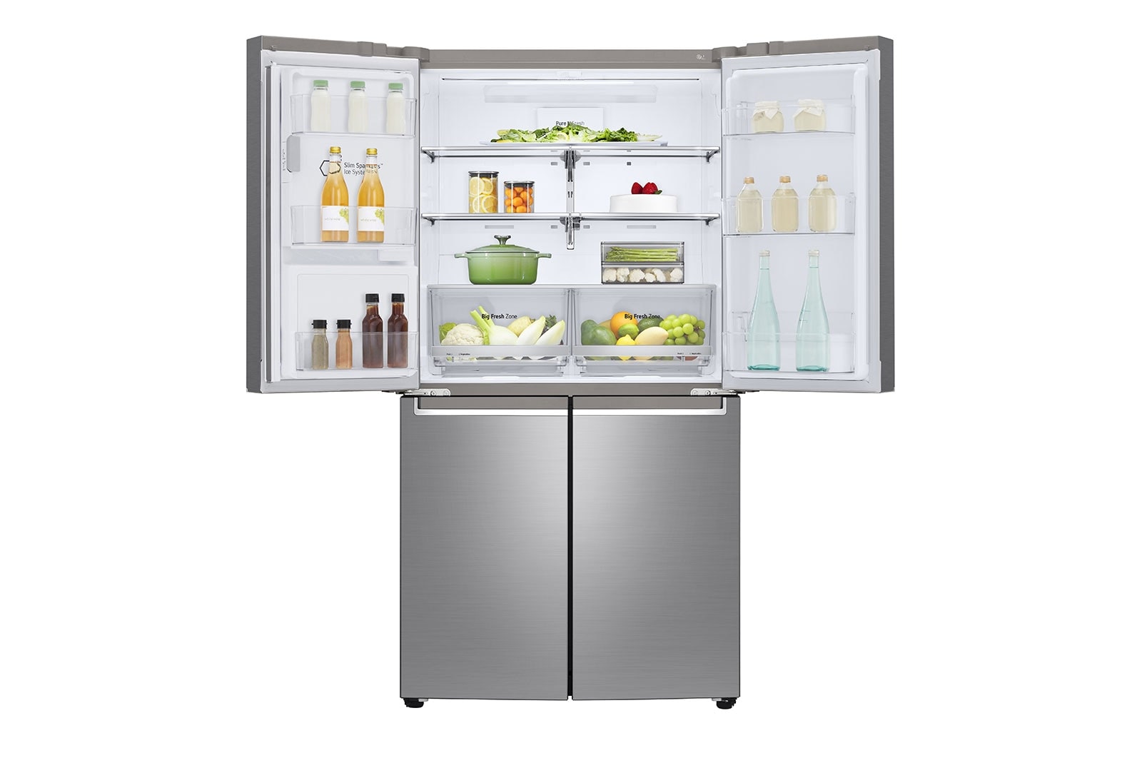 LG Side-by-Side mit Eis-, Crushed Ice- und Wasserspender | 641 L Kapazität | Door Cooling+™ |  Festwasseranschluss | LG GML945PZ8F, GML945PZ8F