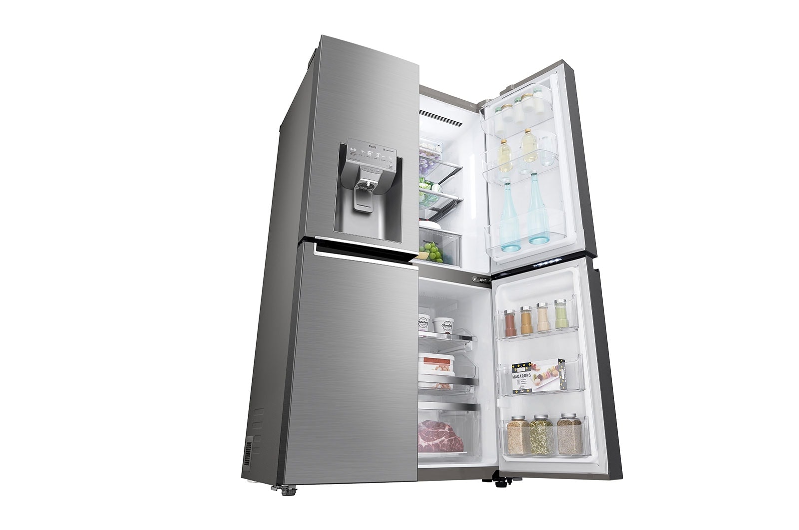 LG Side-by-Side mit Eis-, Crushed Ice- und Wasserspender | 641 L Kapazität | Door Cooling+™ |  Festwasseranschluss | LG GML945PZ8F, GML945PZ8F
