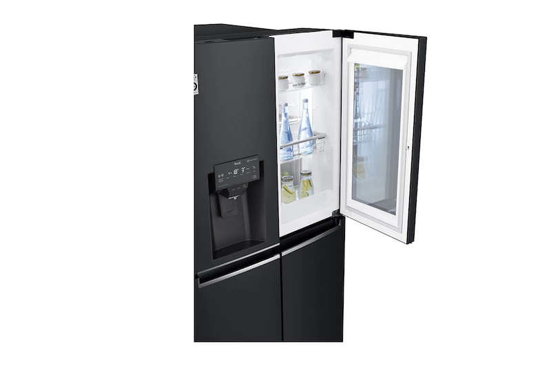 LG InstaView Door-in-Door™ mit Eis-, Crushed Ice- und Wasserspender | 638L Kapazität | Matt Schwarz | LG GMX945MC9F, GMX945MC9F