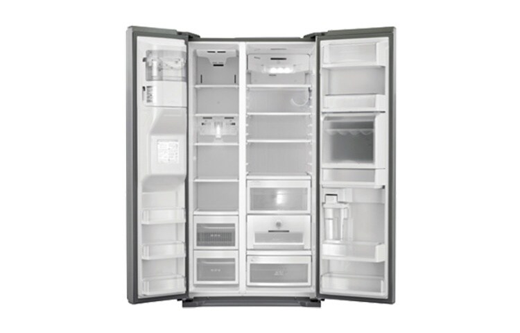 LG Side-by-Side mit 538 Liter Nutzinhalt, OHNE Festwasseranschluss, GS-5163AELZ