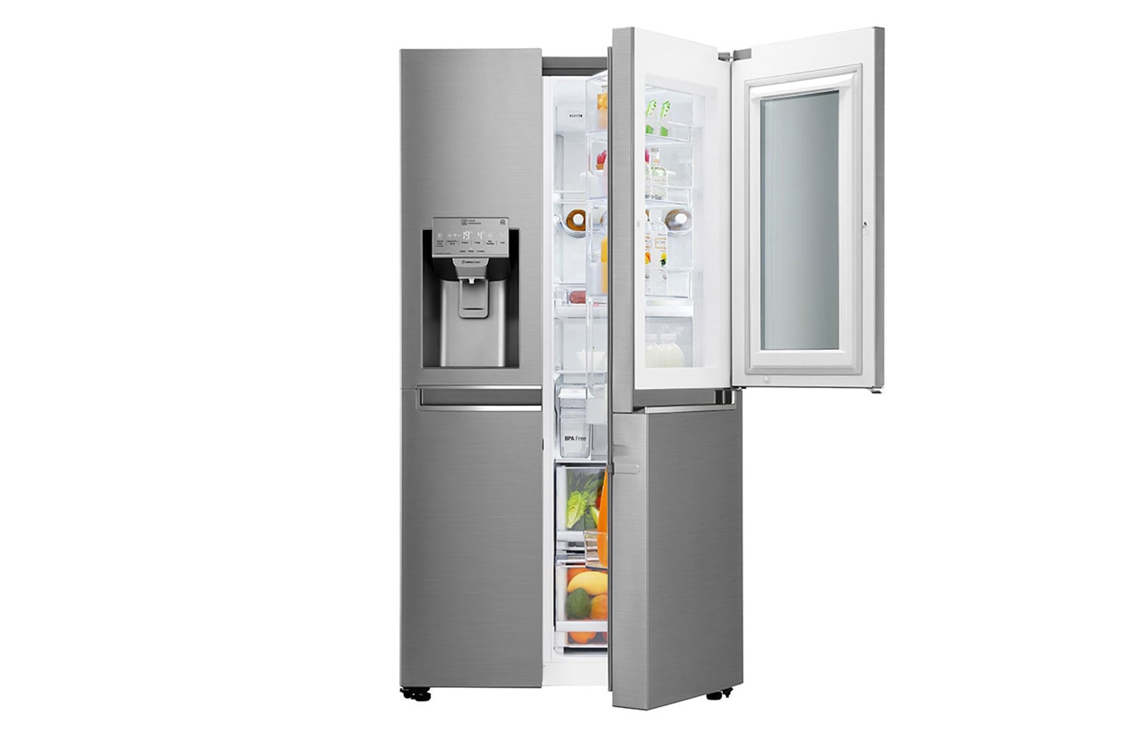 LG Side-by-Side InstaView Door-in-Door™ | Steel, GSI961PZAZ