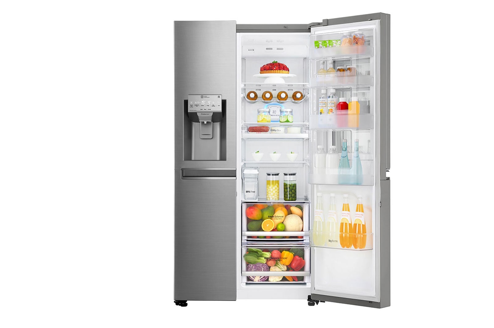 LG Side-by-Side InstaView Door-in-Door™ | Steel, GSI961PZAZ