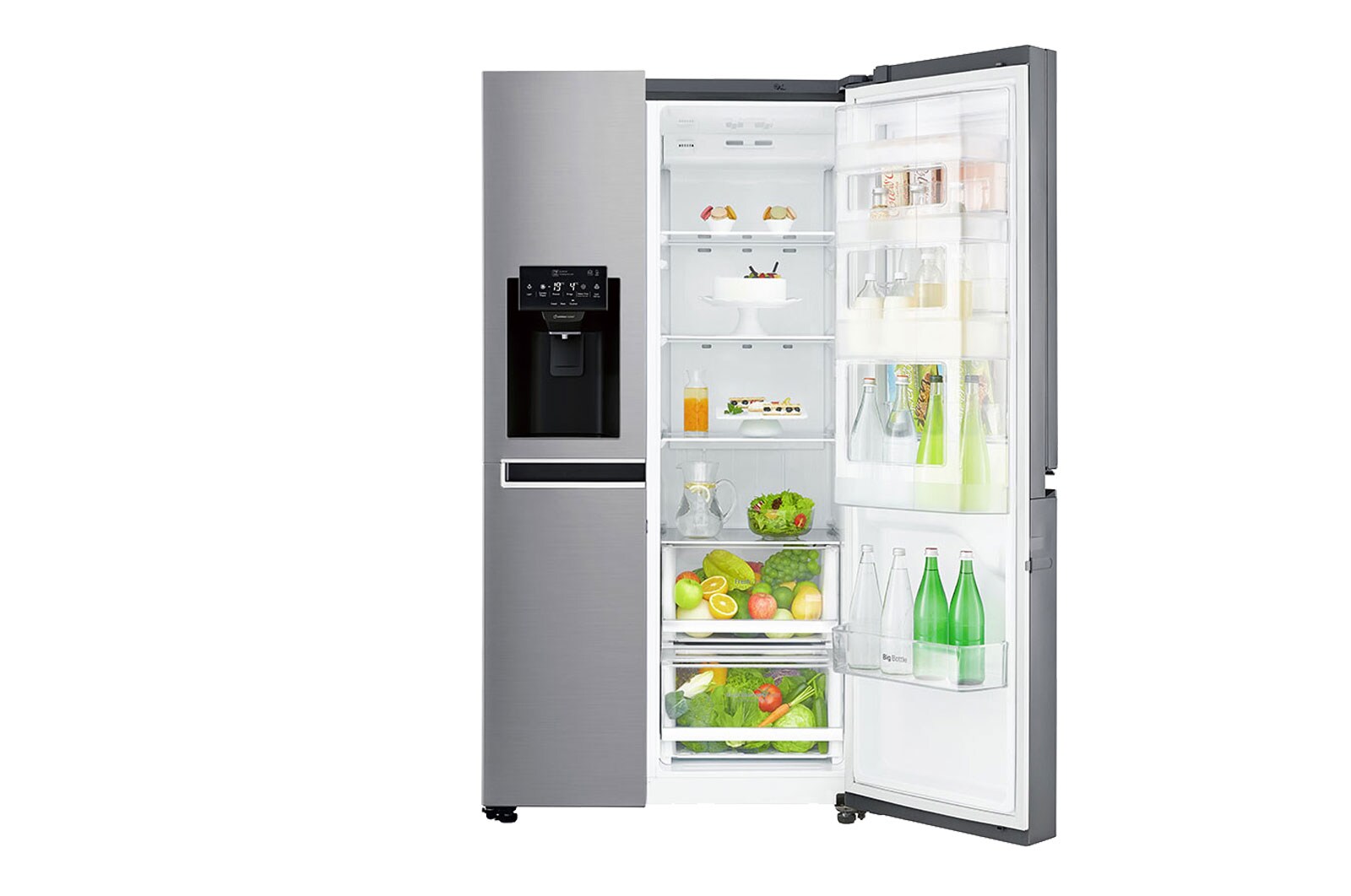LG Side-by-Side mit mit Door-in-Door™ und 600 Litern Kapazität , GSJ760PZUZ