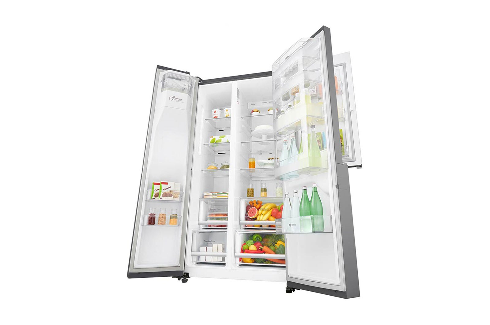 LG Side-by-Side mit mit Door-in-Door™ und 600 Litern Kapazität , GSJ760PZUZ