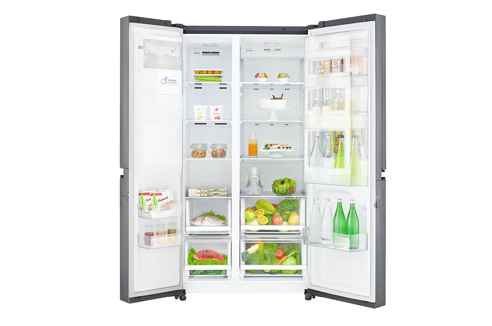 LG Side-by-Side mit mit Door-in-Door™ und 600 Litern Kapazität , GSJ760PZUZ