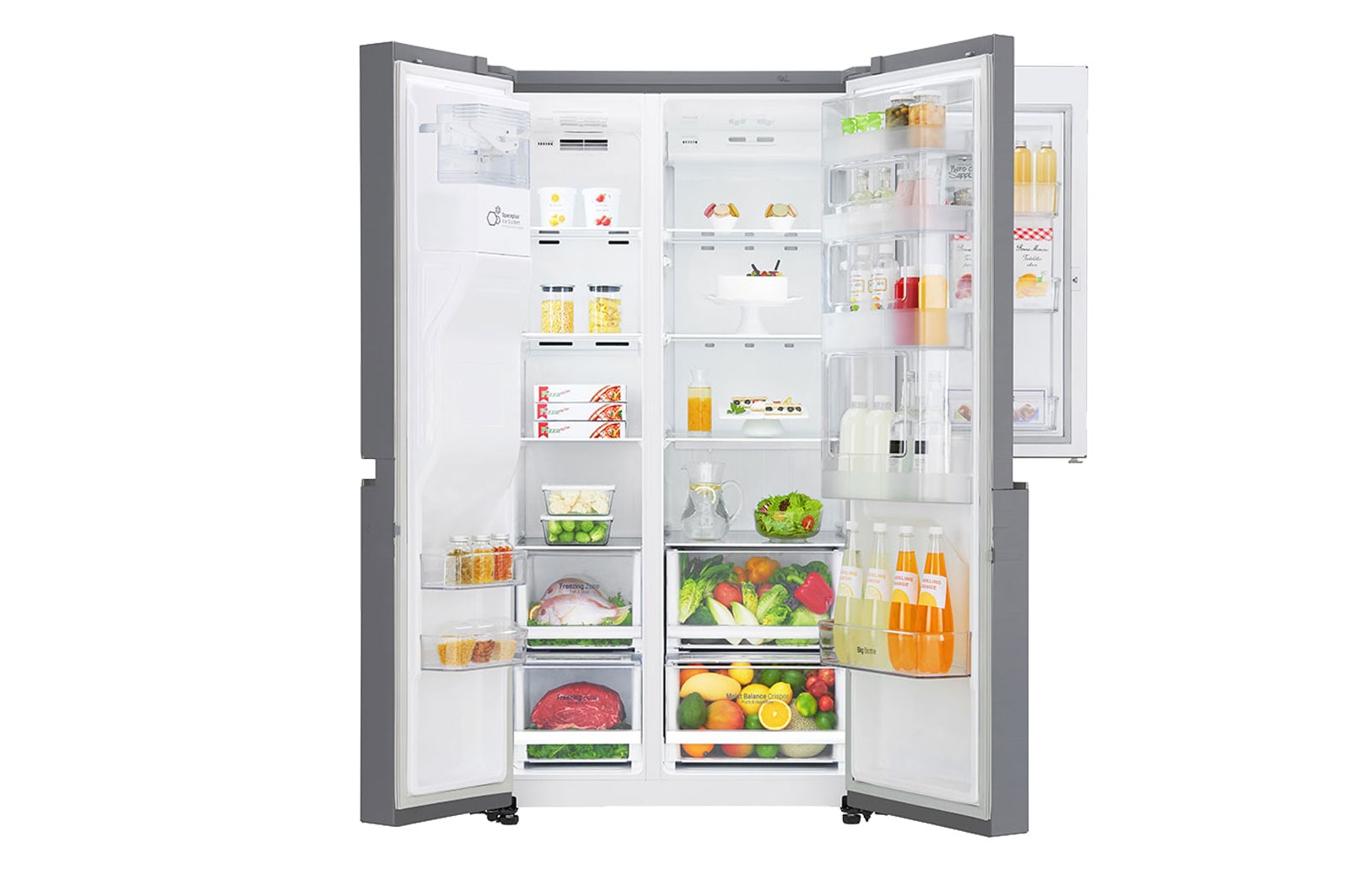 LG Side-by-Side mit mit Door-in-Door™ und 600 Litern Kapazität , GSJ760PZUZ