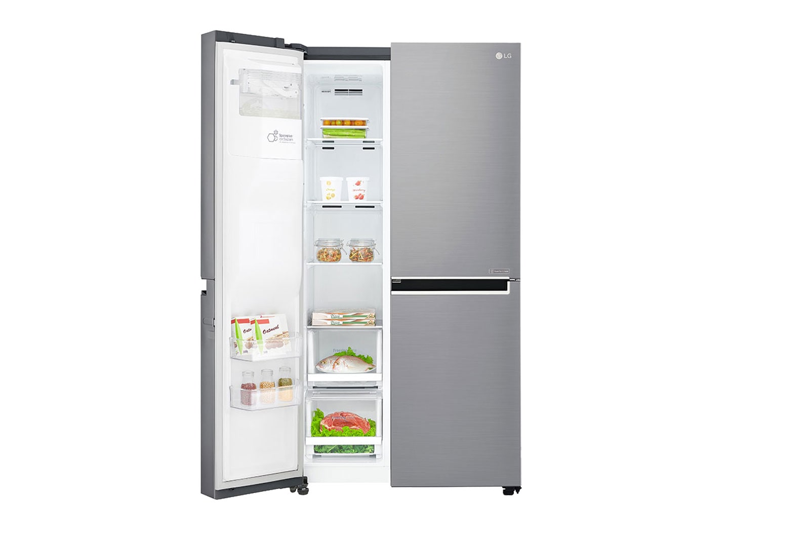 LG Side-by-Side mit mit Door-in-Door™ und 600 Litern Kapazität , GSJ760PZUZ