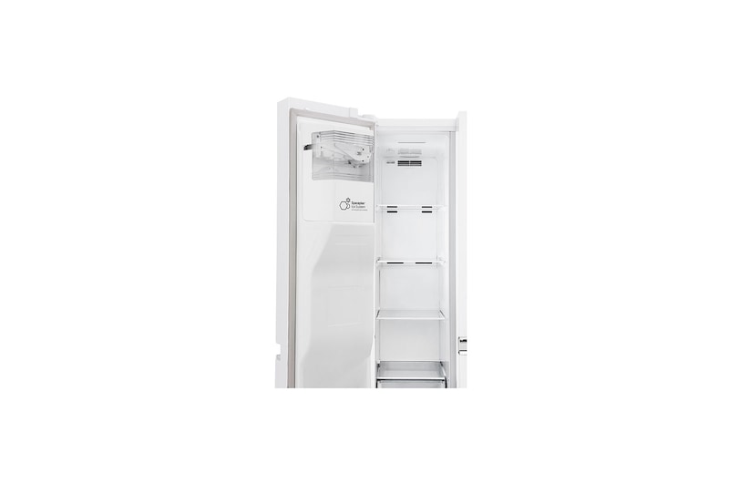 LG Side-by-Side mit Eis-, Crushed Ice- und Wasserspender | 625 L Kapazität | Total No Frost | kein Festwasseranschluss notwendig | LG GSJ761SWZE, GSJ761SWZE