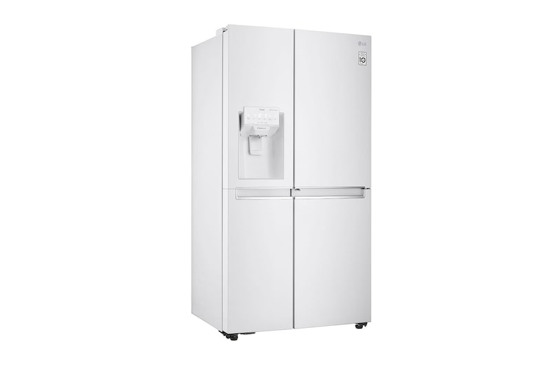LG Side-by-Side mit Eis-, Crushed Ice- und Wasserspender | 625 L Kapazität | Total No Frost | kein Festwasseranschluss notwendig | LG GSJ761SWZE, GSJ761SWZE