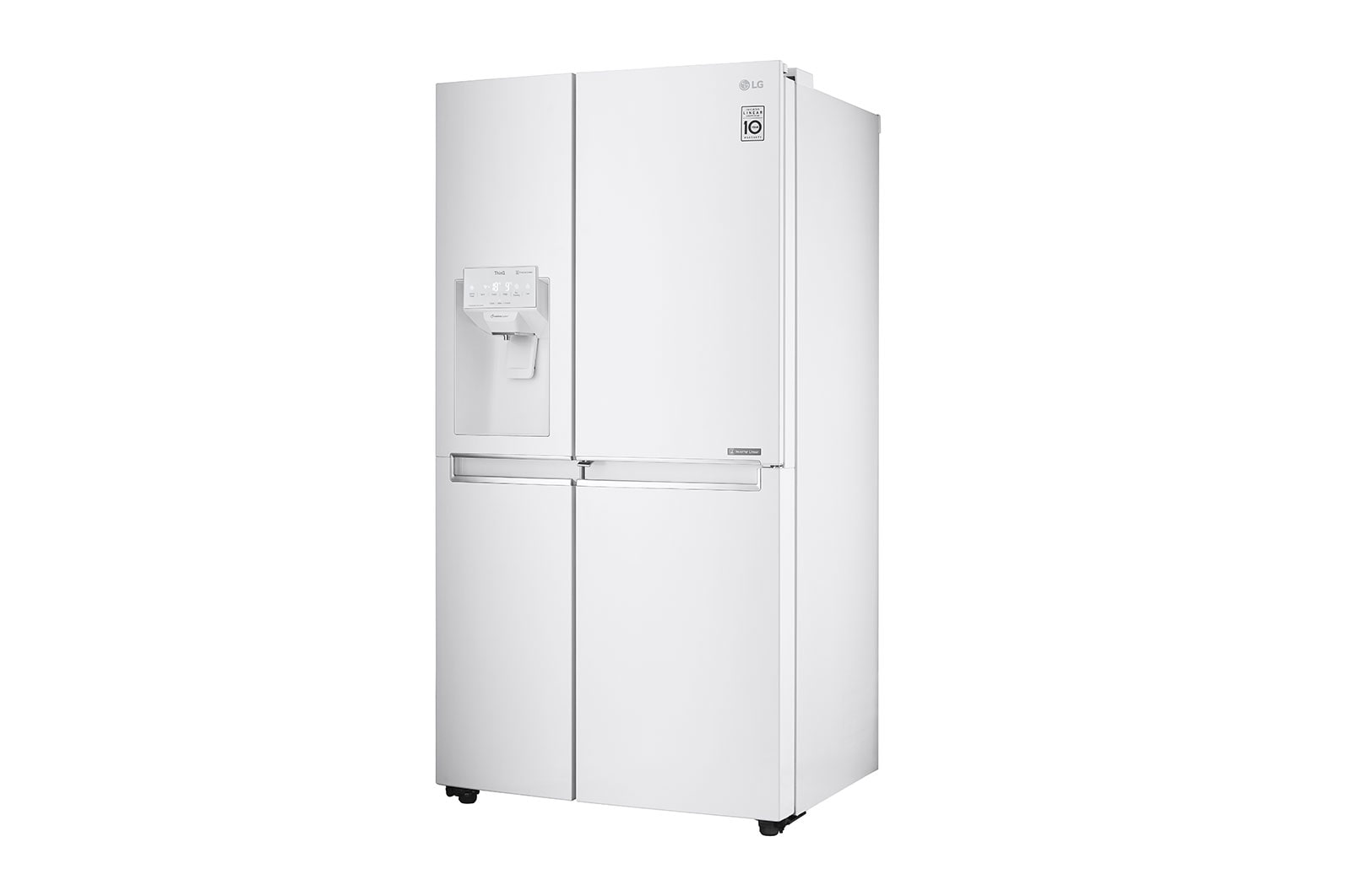 LG Side-by-Side mit Eis-, Crushed Ice- und Wasserspender | 625 L Kapazität | Total No Frost | kein Festwasseranschluss notwendig | LG GSJ761SWZE, GSJ761SWZE