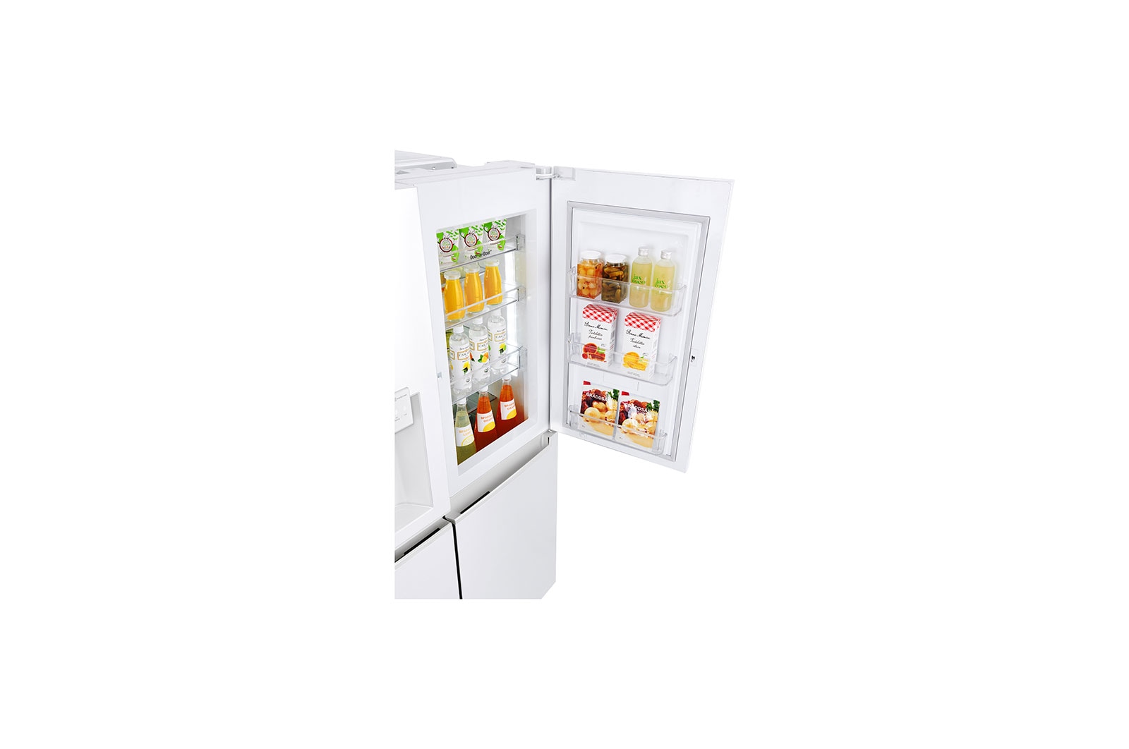 LG Side-by-Side mit Eis-, Crushed Ice- und Wasserspender | 625 L Kapazität | Total No Frost | kein Festwasseranschluss notwendig | LG GSJ761SWZE, GSJ761SWZE