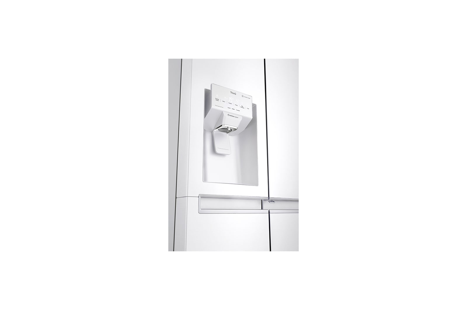 LG Side-by-Side mit Eis-, Crushed Ice- und Wasserspender | 625 L Kapazität | Total No Frost | kein Festwasseranschluss notwendig | LG GSJ761SWZE, GSJ761SWZE