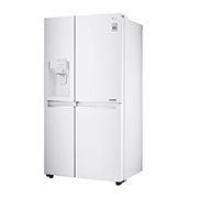 LG Side-by-Side mit Eis-, Crushed Ice- und Wasserspender | 625 L Kapazität | Total No Frost | kein Festwasseranschluss notwendig | LG GSJ761SWZE, GSJ761SWZE