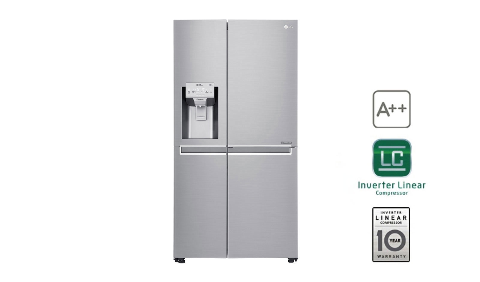 Vorderansicht von Side-by-Side mit Door-in-Door™ und Fresh Balancer GSJ961NEAZ