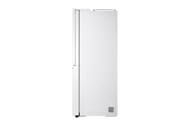 LG Side-by-Side mit Door-in-Door® | Eis-, Crushed Ice- und Wasserspender | 635 Liter Kapazität | Energieeffizienzklasse E | Interner Wassertank 4L | Super White | LG GSJV71SWTE, GSJV71SWTE
