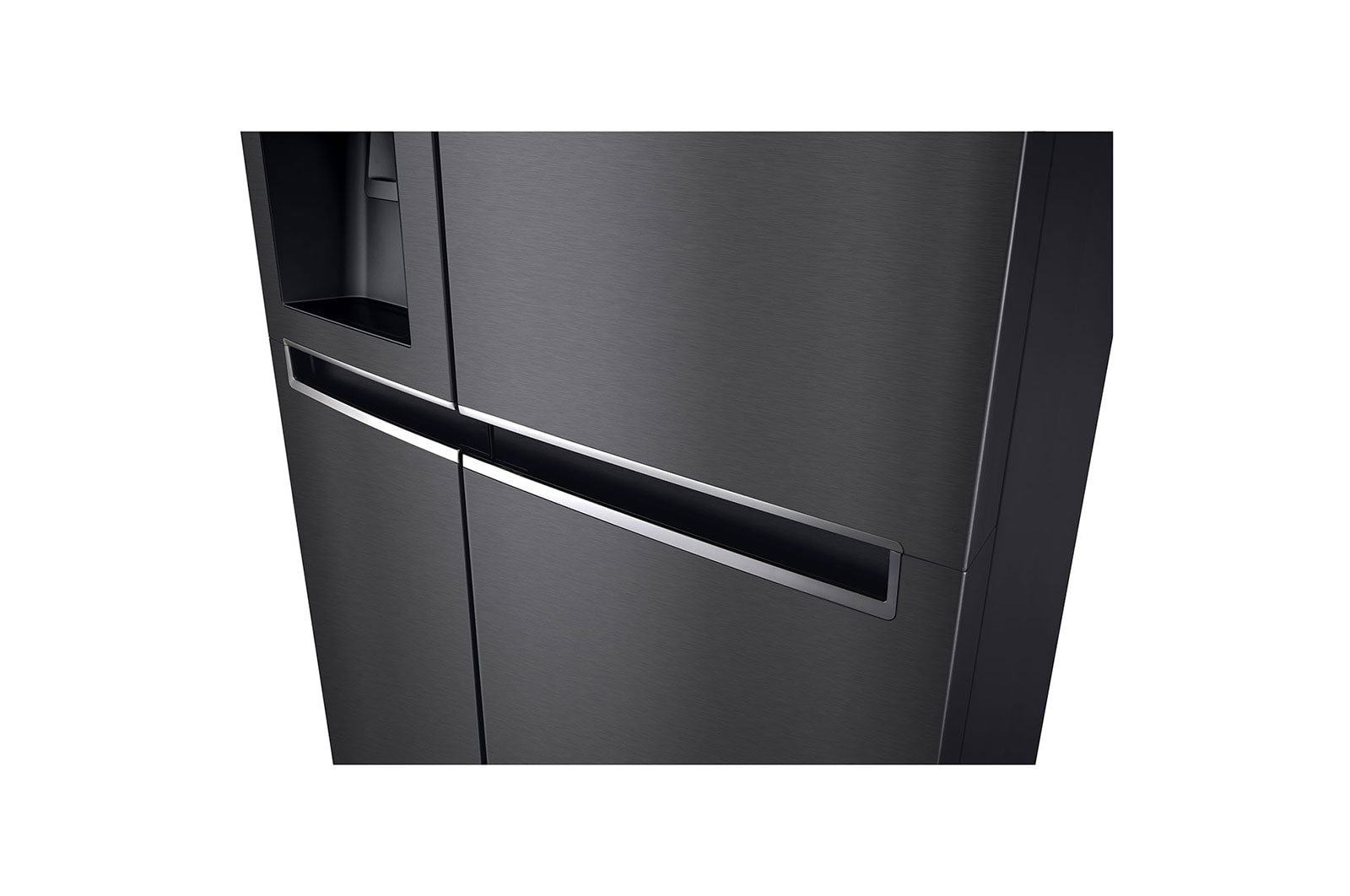 LG Side-by-Side mit Eis-, Crushed Ice- und Wasserspender | 625 L Kapazität | Total No Frost | kein Festwasseranschluss notwendig | LG GSL761MCZE, GSL761MCZE