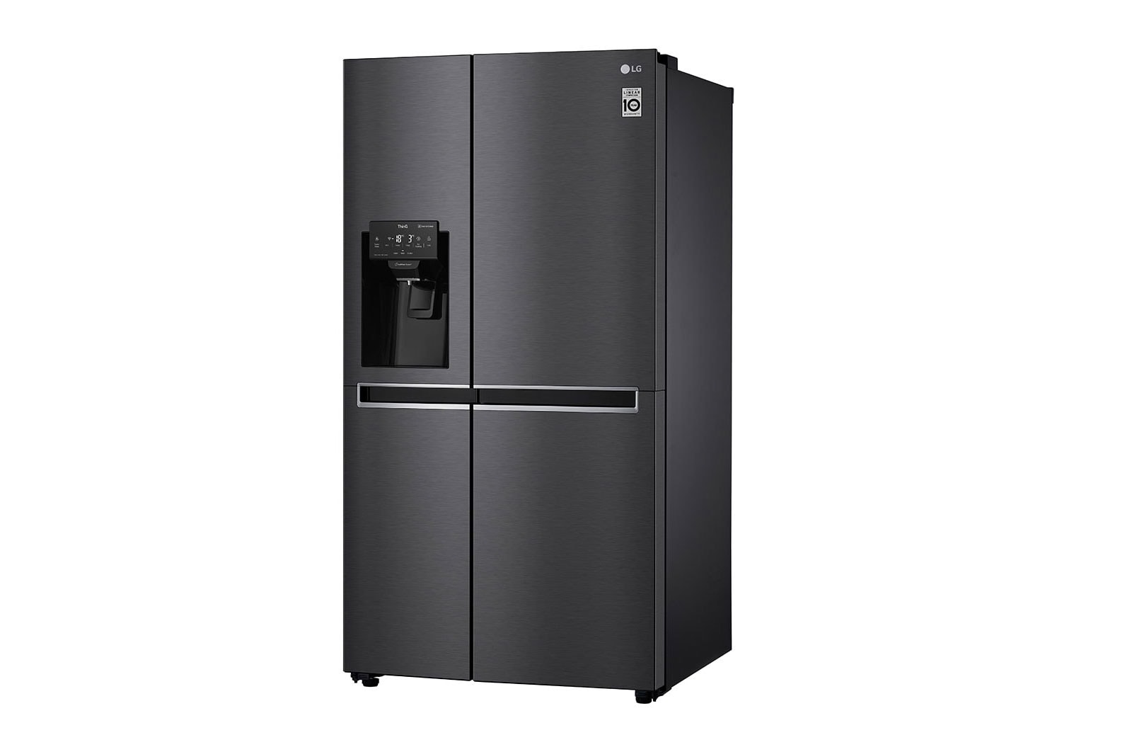 LG Side-by-Side mit Eis-, Crushed Ice- und Wasserspender | 625 L Kapazität | Total No Frost | kein Festwasseranschluss notwendig | LG GSL761MCZE, GSL761MCZE
