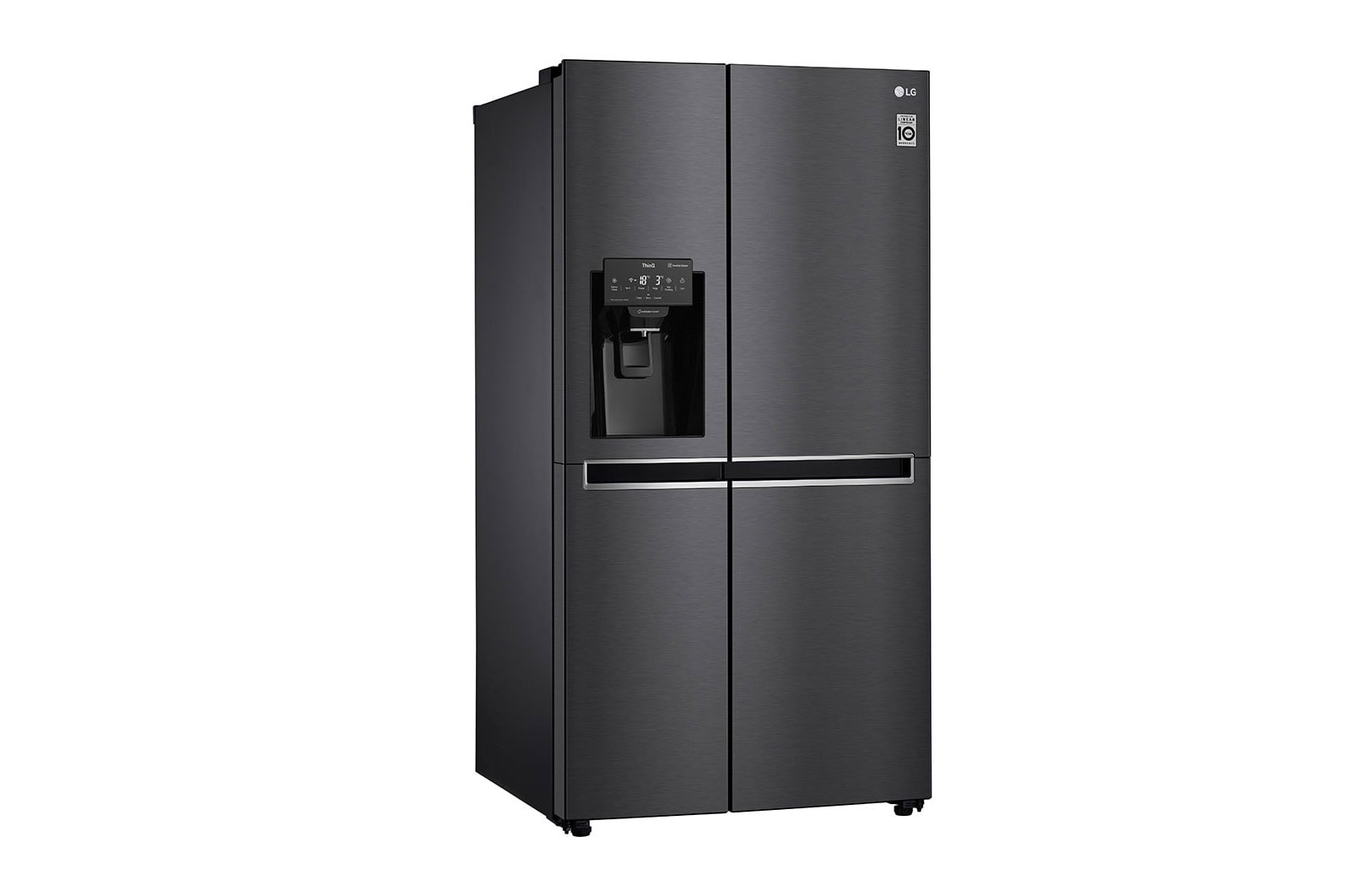 LG Side-by-Side mit Eis-, Crushed Ice- und Wasserspender | 625 L Kapazität | Total No Frost | kein Festwasseranschluss notwendig | LG GSL761MCZE, GSL761MCZE