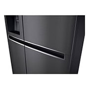 LG Side-by-Side mit Eis-, Crushed Ice- und Wasserspender | 625 L Kapazität | Total No Frost | kein Festwasseranschluss notwendig | LG GSL761MCZE, GSL761MCZE
