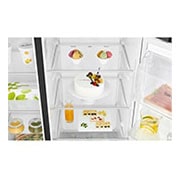 LG Side-by-Side mit Eis-, Crushed Ice- und Wasserspender | 625 L Kapazität | Total No Frost | kein Festwasseranschluss notwendig | LG GSL761MCZE, GSL761MCZE