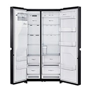 LG Side-by-Side mit Eis-, Crushed Ice- und Wasserspender | 625 L Kapazität | Total No Frost | kein Festwasseranschluss notwendig | LG GSL761MCZE, GSL761MCZE