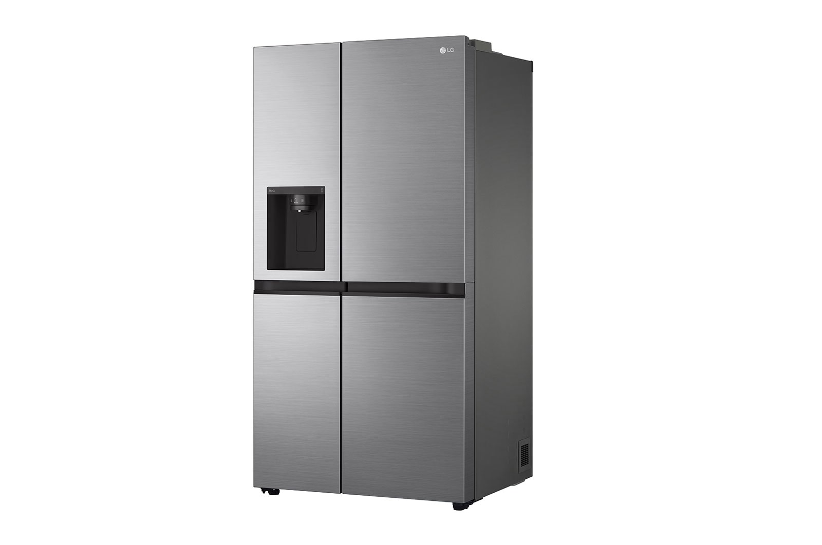 LG Side-by-Side | Eis-, Crushed Ice- und Wasserspender | 635 Liter Kapazität | Multiairflow Umluftkühlung | Shiny Steel | LG GSLV50PZXM, GSLV50PZXM