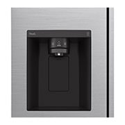 LG Side-by-Side | Eis-, Crushed Ice- und Wasserspender | 635 Liter Kapazität | Multiairflow Umluftkühlung | Shiny Steel | LG GSLV50PZXM, GSLV50PZXM