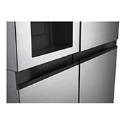 LG Side-by-Side | Eis-, Crushed Ice- und Wasserspender | 635 Liter Kapazität | Multiairflow Umluftkühlung | Shiny Steel | LG GSLV50PZXM, GSLV50PZXM