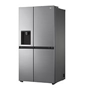 LG Side-by-Side | Eis-, Crushed Ice- und Wasserspender | 635 Liter Kapazität | Multiairflow Umluftkühlung | Shiny Steel | LG GSLV50PZXM, GSLV50PZXM