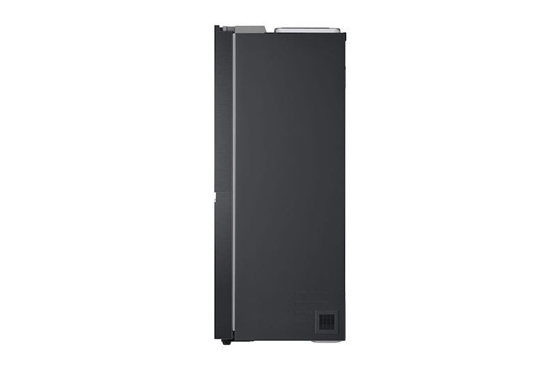 LG Side-by-Side mit Eis-, Crushed Ice- und Wasserspender | 635 Liter Kapazität | Energieeffizienzklasse D | Interner Wassertank 4L | Matte Black | GSLV71MCTD, GSLV71MCTD