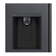 LG Side-by-Side mit Eis-, Crushed Ice- und Wasserspender | 635 Liter Kapazität | Energieeffizienzklasse D | Interner Wassertank 4L | Matte Black | GSLV71MCTD, GSLV71MCTD