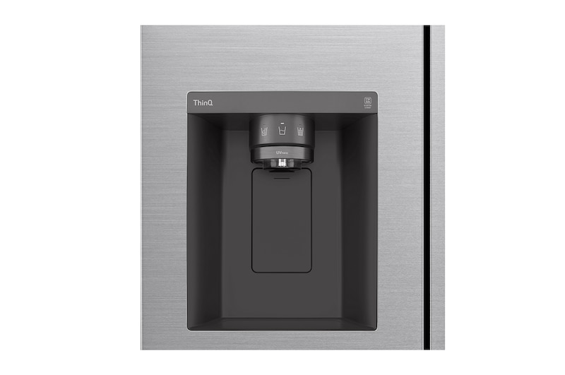 LG Side-by-Side mit Eis-, Crushed Ice- und Wasserspender | 635 Liter Kapazität | EEK C | Interner Wassertank 4L | Platinum Silver | GSLV71PZRC, GSLV71PZRC