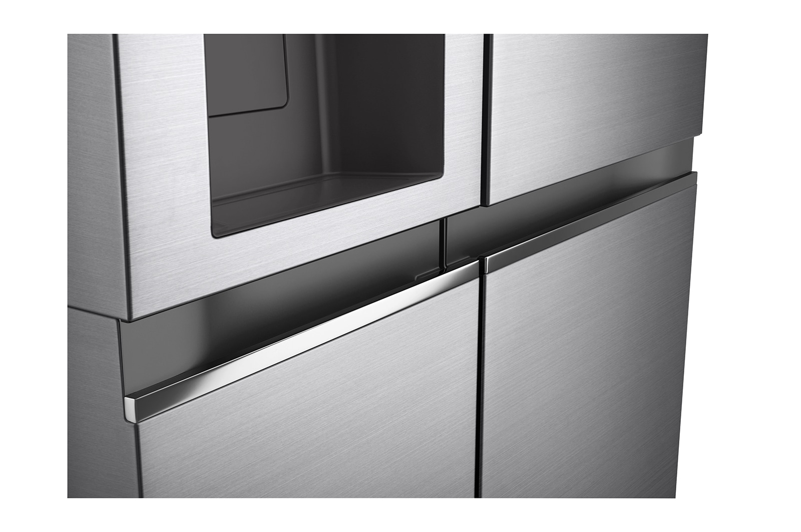 LG Side-by-Side mit Eis-, Crushed Ice- und Wasserspender | 635 Liter Kapazität | EEK C | Interner Wassertank 4L | Platinum Silver | GSLV71PZRC, GSLV71PZRC