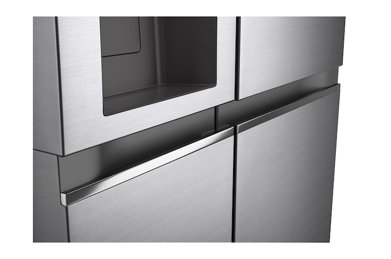 LG Side-by-Side mit Eis-, Crushed Ice- und Wasserspender | 635 Liter Kapazität | EEK C | Interner Wassertank 4L | Platinum Silver | GSLV71PZRC, GSLV71PZRC