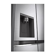 LG Side-by-Side mit Eis-, Crushed Ice- und Wasserspender | 635 Liter Kapazität | EEK C | Interner Wassertank 4L | Platinum Silver | GSLV71PZRC, GSLV71PZRC