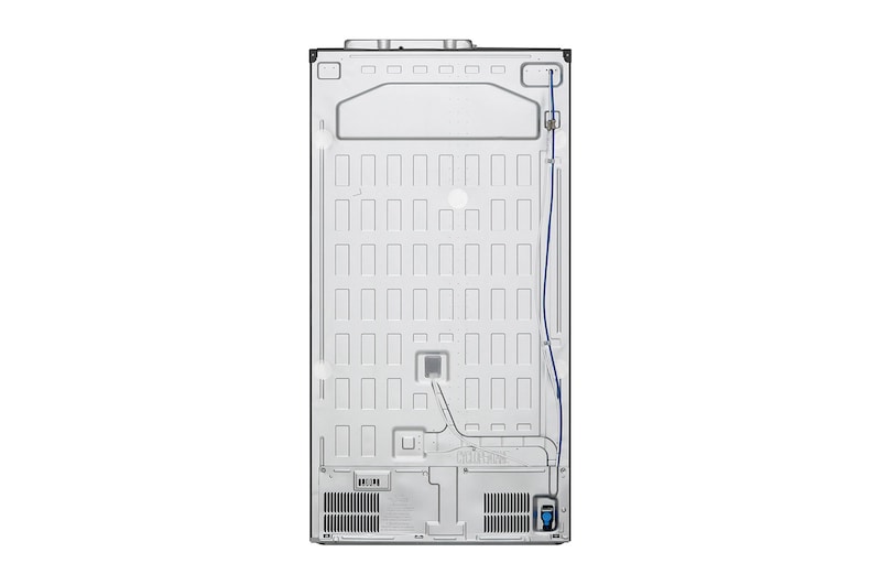 LG Side-by-Side mit Eis-, Crushed Ice- und Wasserspender | 635 Liter Kapazität | Interner Wassertank 4L | Platinum Silver  | LG GSLV71PZTE, GSLV71PZTE