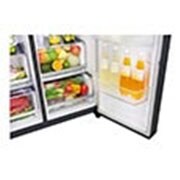 LG Side-by-Side mit InstaView Door-in-Door™ | 625 Liter Kapazität | Eis-, Crushed Ice-und Wasserspender | 4L Wassertank | Total No Frost | DoorCooling+™ | ThinQ®, GSX961MCCE