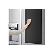 LG Side-by-Side mit InstaView Door-in-Door™ | 625 Liter Kapazität | Eis-, Crushed Ice-und Wasserspender | kein Festwasseranschluss | Total No Frost, GSX971NEAE