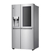 LG Side-by-Side mit InstaView Door-in-Door™ | 625 Liter Kapazität | Eis-, Crushed Ice-und Wasserspender | kein Festwasseranschluss | Total No Frost, GSX971NEAE