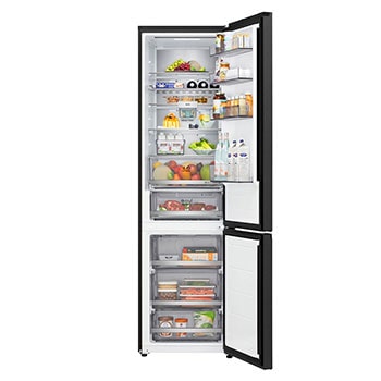 Front view door open with food