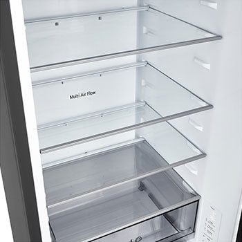 Front view top door open