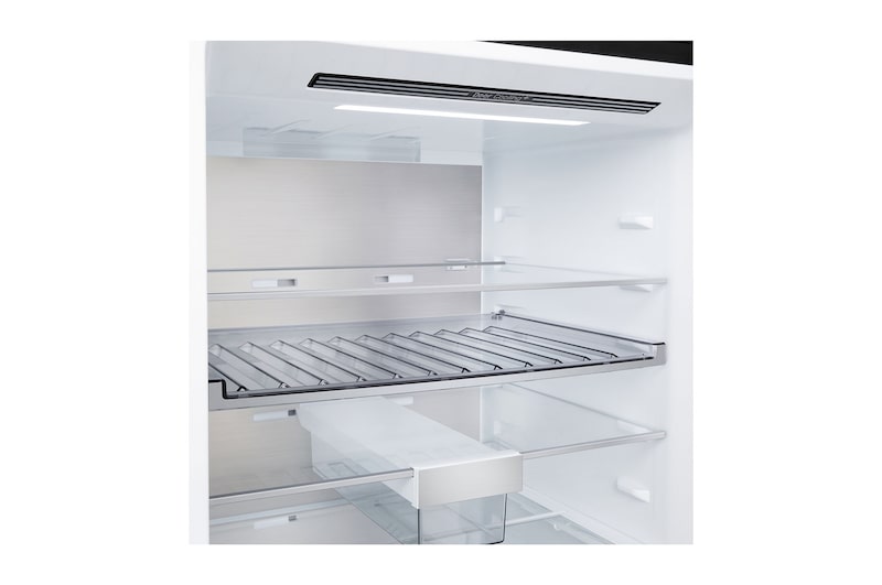 Front view top door open