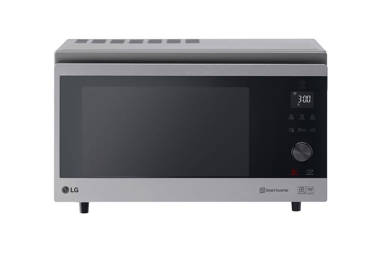 Vorderansicht von Mikrowellenofen mit Smart Inverter Technologie und Quarzgrill MJ3965ACS