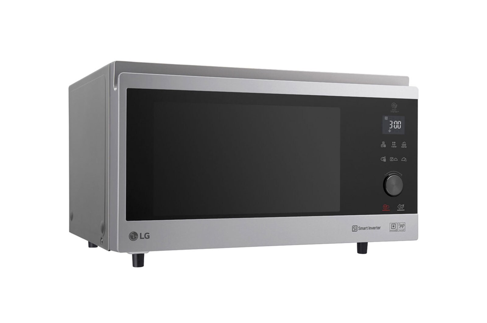 LG Mikrowellenofen mit Smart Inverter Technologie und Quarzgrill, MJ3965ACS