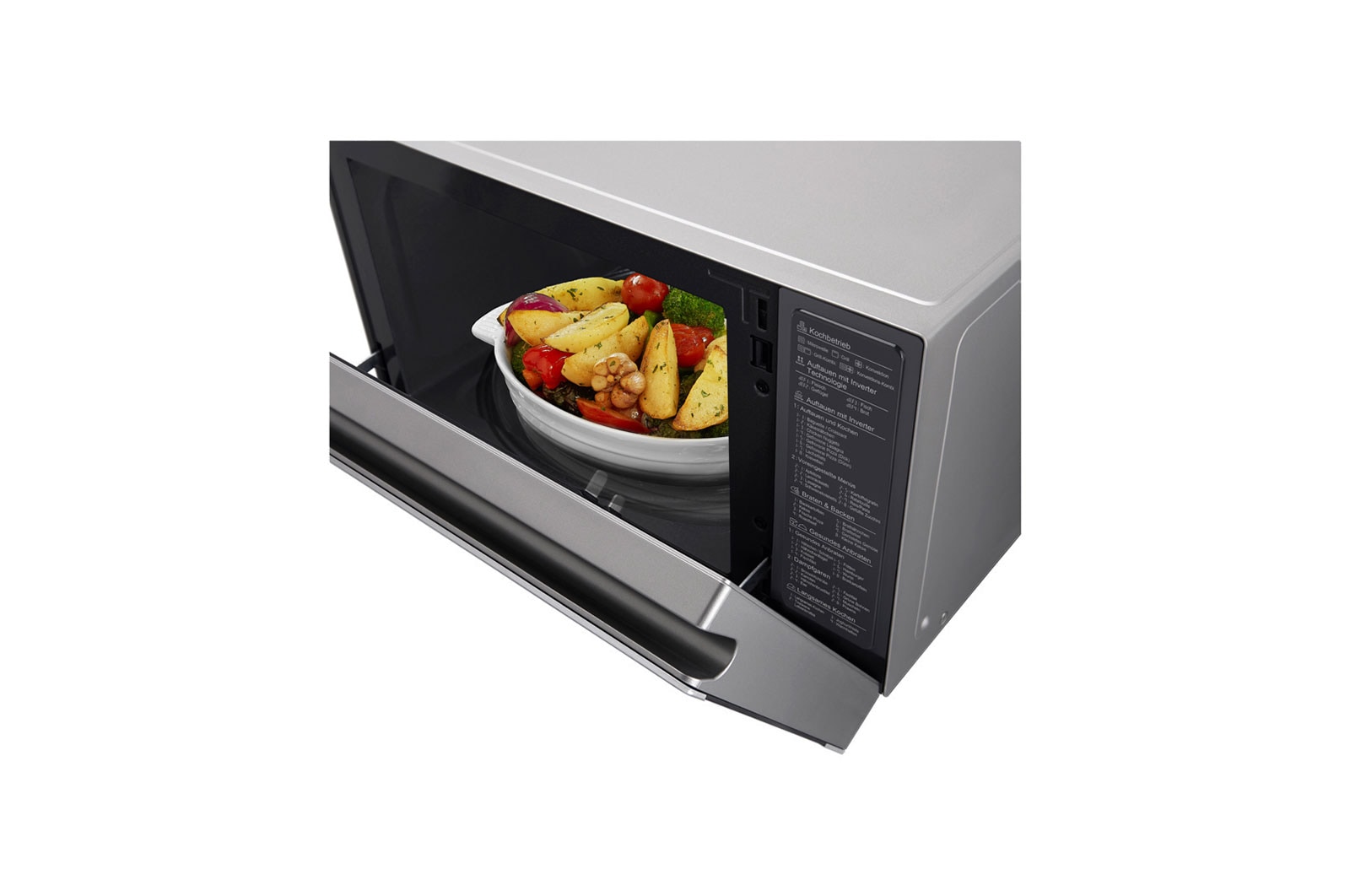 LG Mikrowellenofen mit Smart Inverter Technologie und Quarzgrill, MJ3965ACS