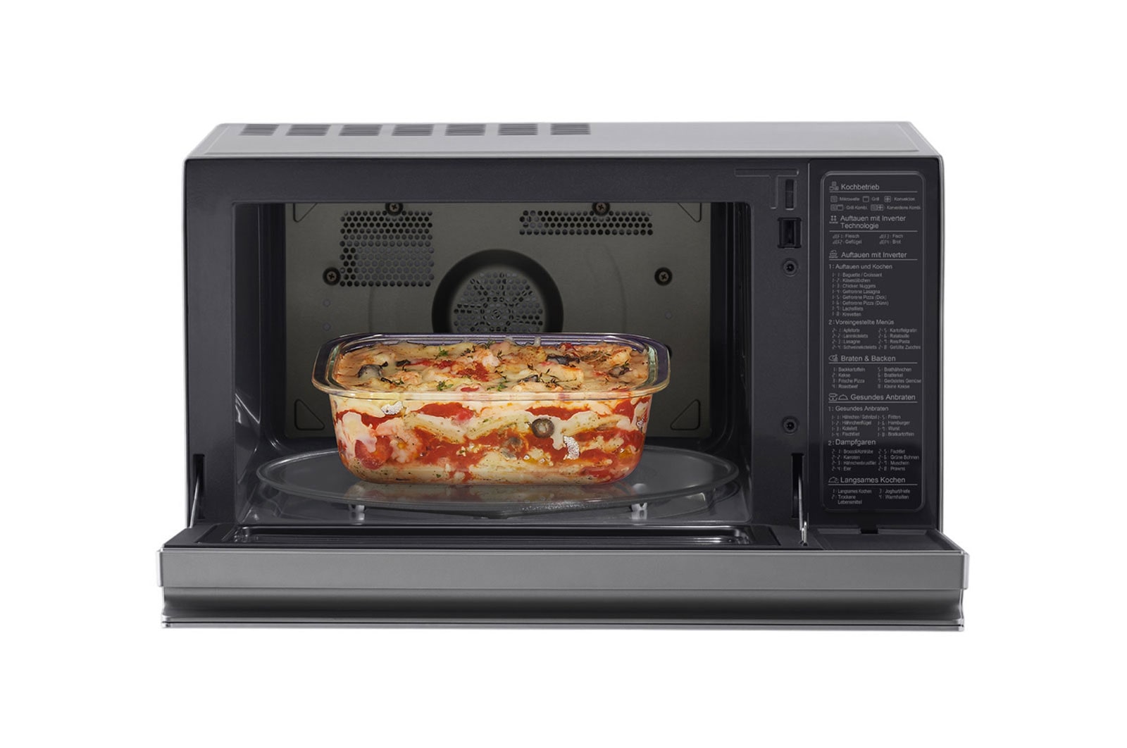LG Mikrowellenofen mit Smart Inverter Technologie und Quarzgrill, MJ3965ACS