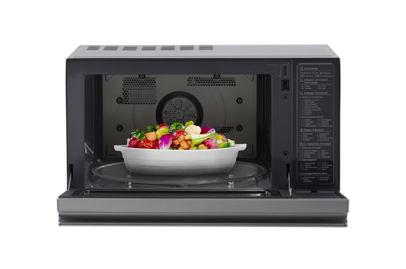 LG Mikrowellenofen mit Smart Inverter Technologie und Quarzgrill, MJ3965ACS