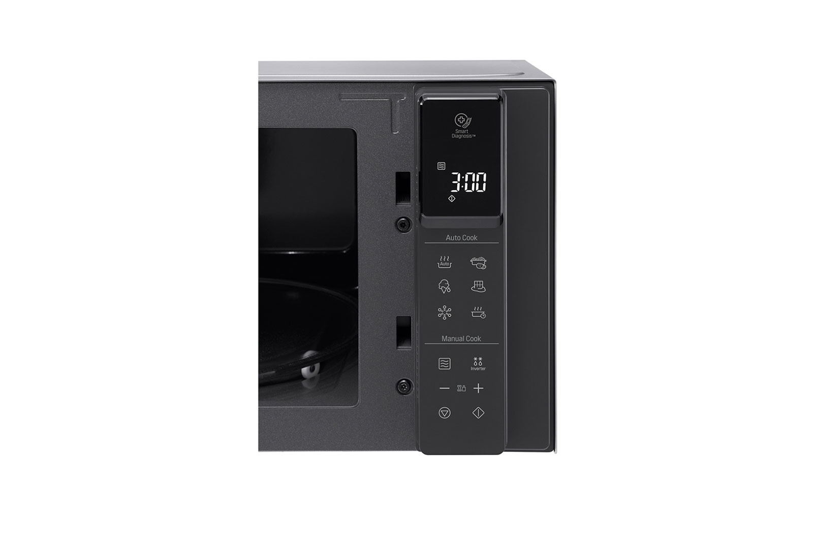 LG Solo-Mikrowelle mit Smart Inverter Technologie | EasyClean | 25 Liter Kapazität | Leistung 1000 Watt | MS2595CIS, MS2595CIS