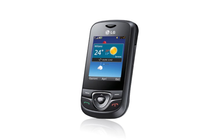 LG Slider-Handy mit 2 MP Kamera, SNS-Client, FM Radio und MP3 Player, A200