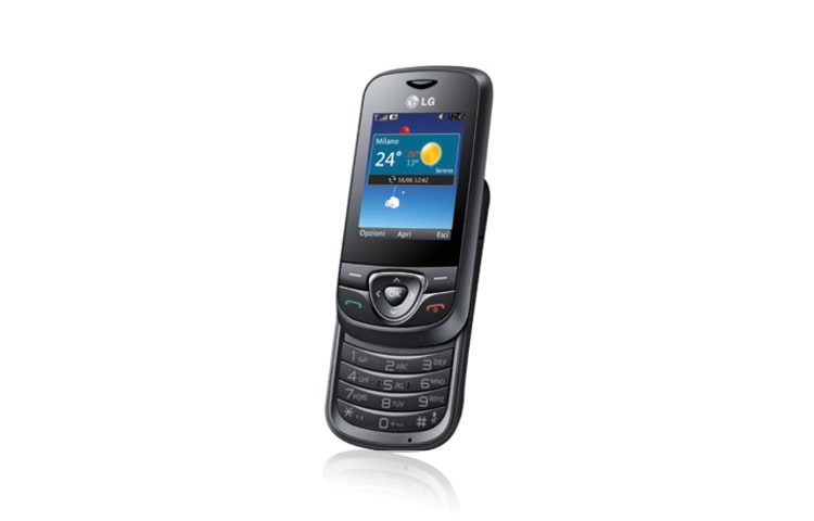 LG Slider-Handy mit 2 MP Kamera, SNS-Client, FM Radio und MP3 Player, A200